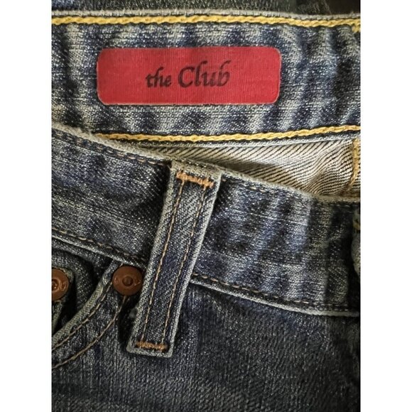 AG Adriano Goldschmied The Club Womens Blue Denim Flare Jeans 26x33 Stretch USA - Picture 8 of 10